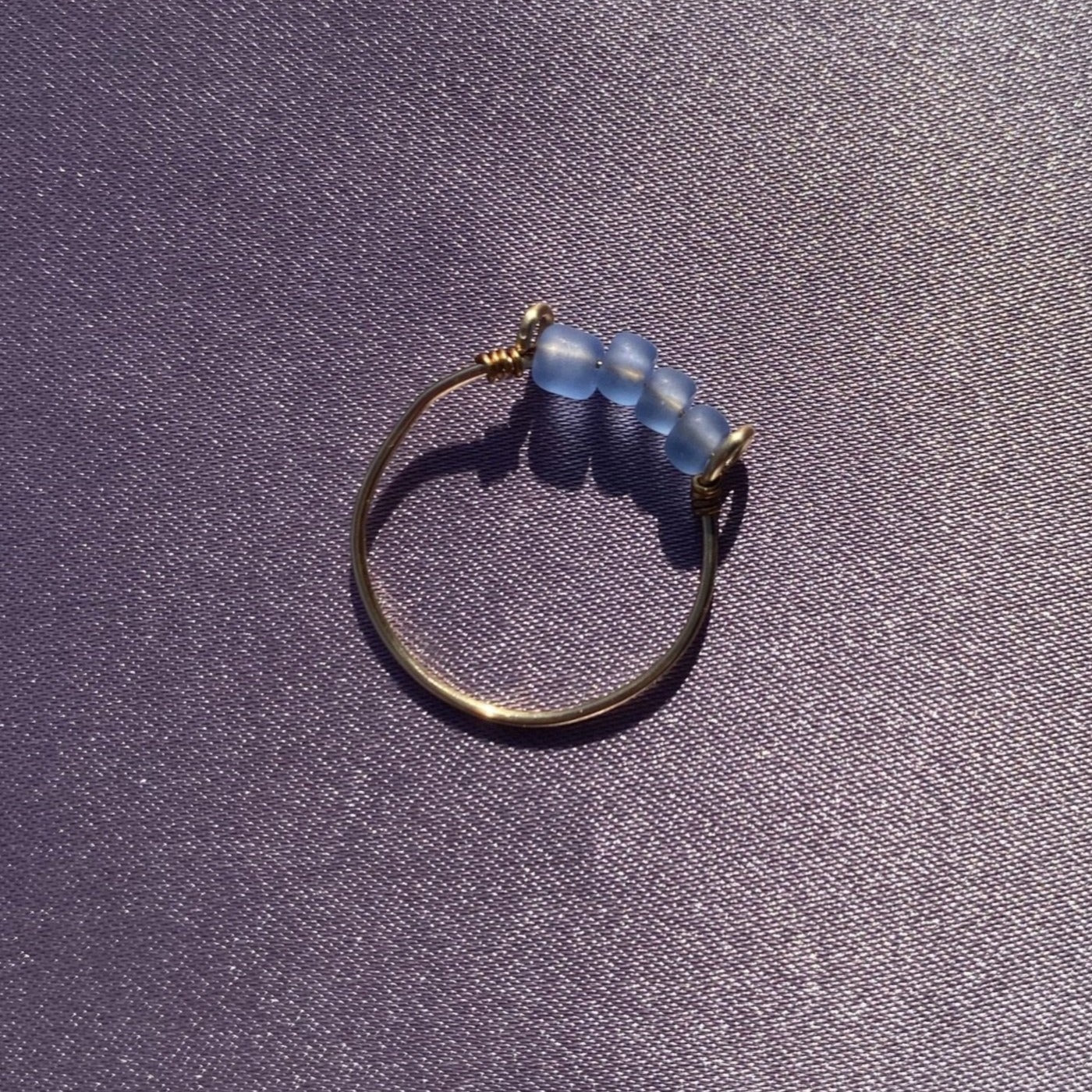 Sky Blue Dainty Ring