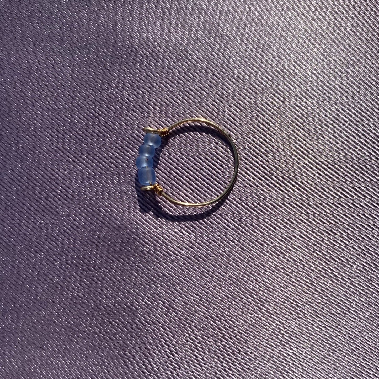 Sky Blue Dainty Ring