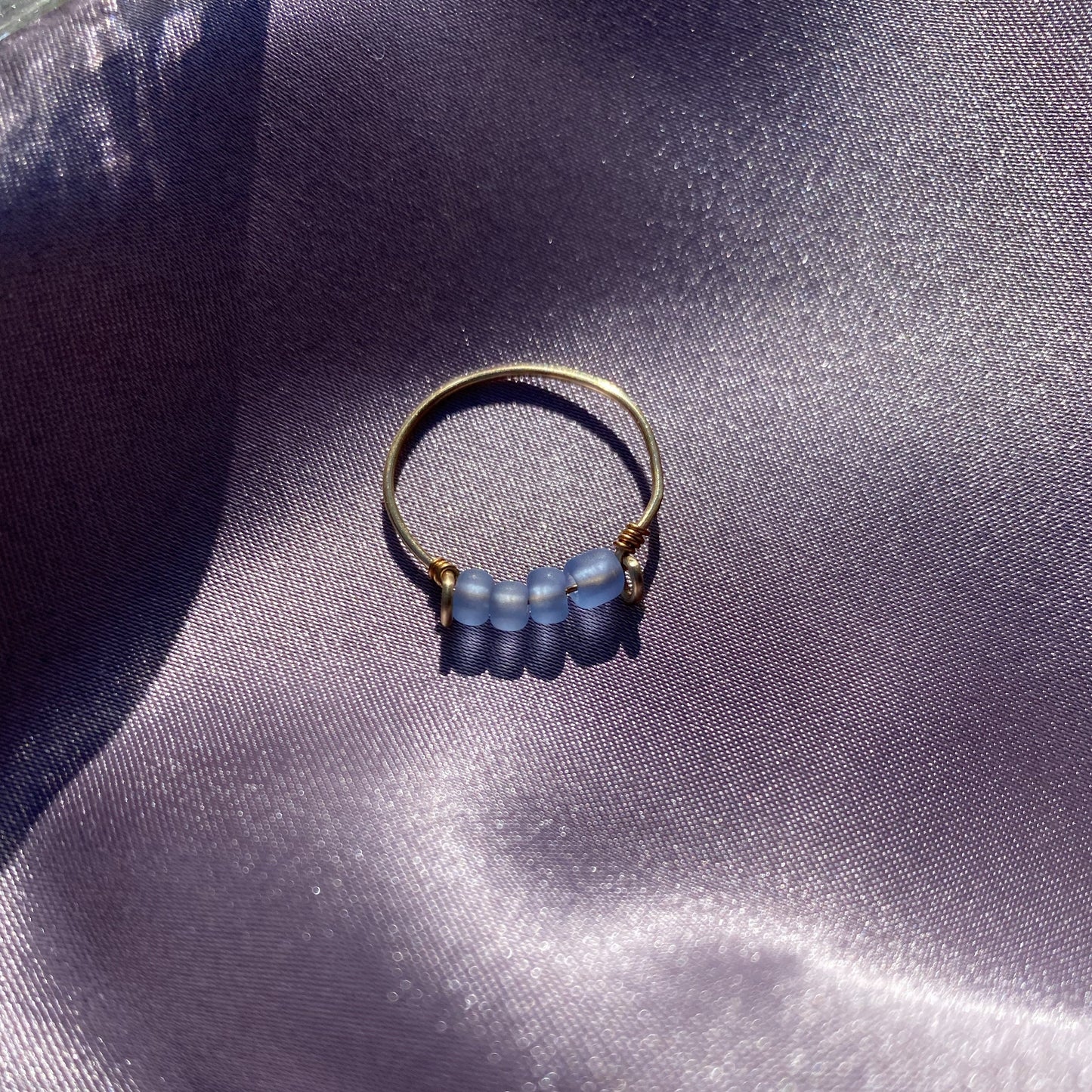 Sky Blue Dainty Ring